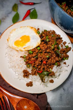 ข้าวกะเพราหมูสับ